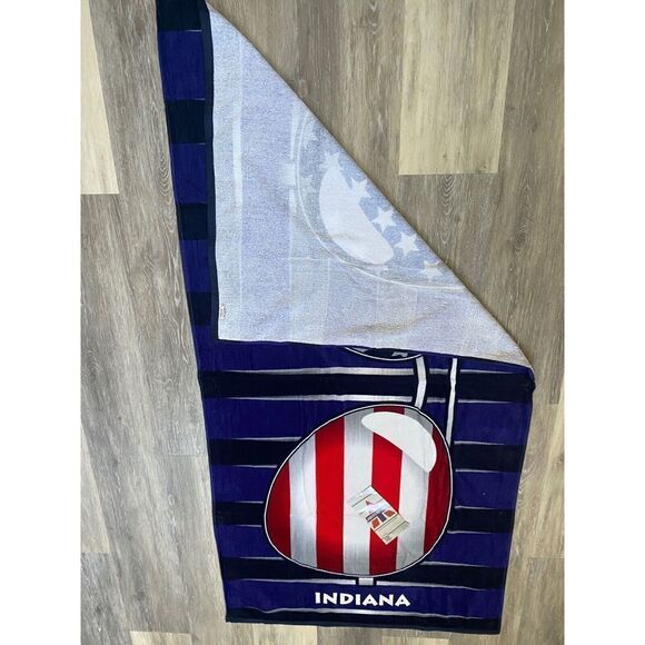 Indiana Aviator Sunglasses Beach Towel, Red, White Blue Flag 4th July 59”x29” - Picture 5 of 10